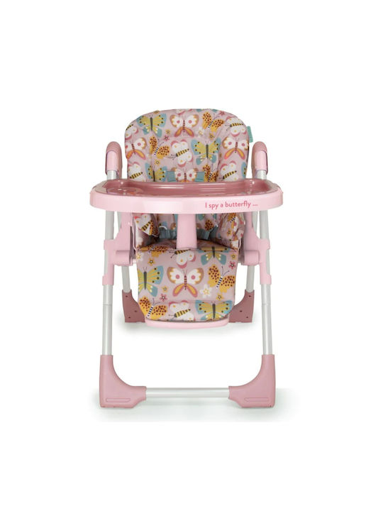 Cosatto Noodle 0+ Klappbarer Baby Hochstuhl mit Höhenverstellbar Flutterby Butterfly