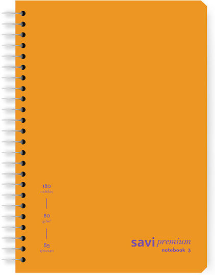 The Penwest Company Σπιράλ Τετράδιο Ριγέ Β5 3 Θεμάτων Γαλάζιο