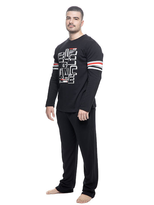 Koyote Men's Winter Cotton Pajamas Set Red