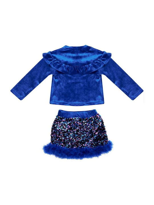 Chief Kids Set with Skirt Winter 2pcs Blue