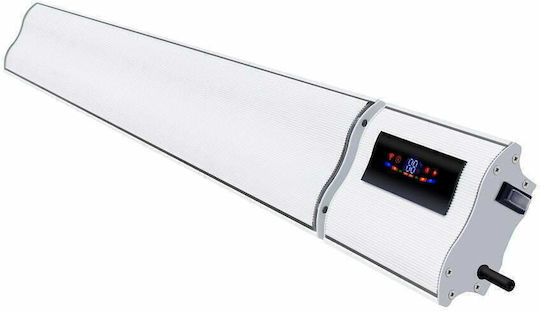 ElectricSun Convector Heater Wall 1800W with Electronic Thermostat 120x15cm White