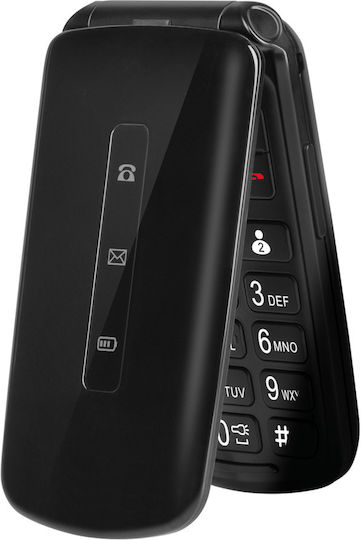 Kruger & Matz Simple 929 Dual SIM Κινητό με Μεγάλα Κουμπιά Μαύρο