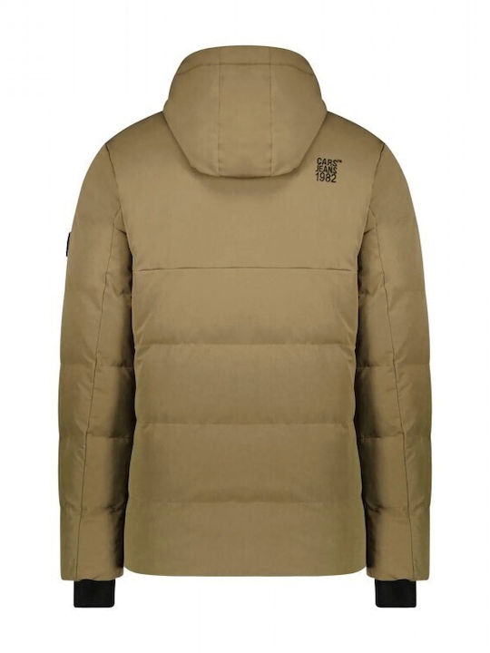 Cars Jeans Men's Winter Puffer Jacket Khaki