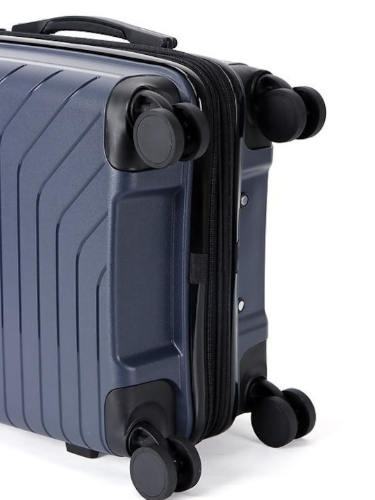 Lavor Medium Hard Blue Travel Suitcase with 4 Wheels Height 66cm
