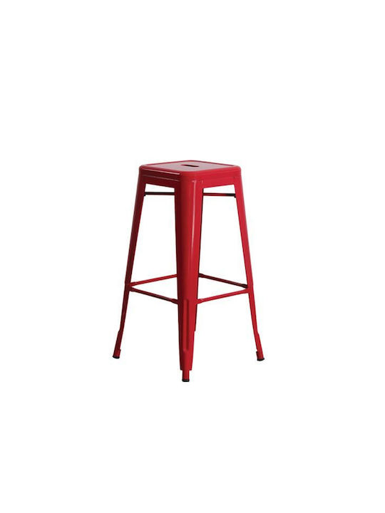 Stool for Bar Outdoor Relix Red 42x42x76cm