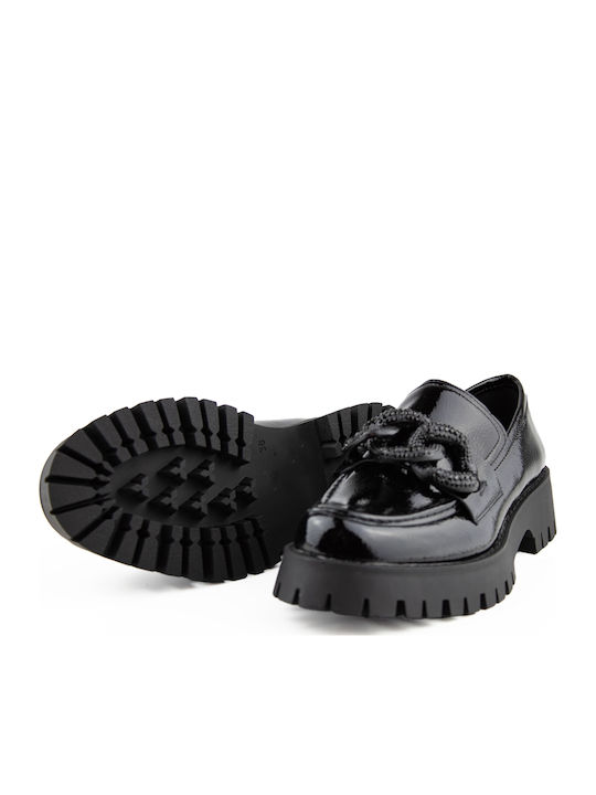 Nineta643 Damen Mokassins in Schwarz Farbe