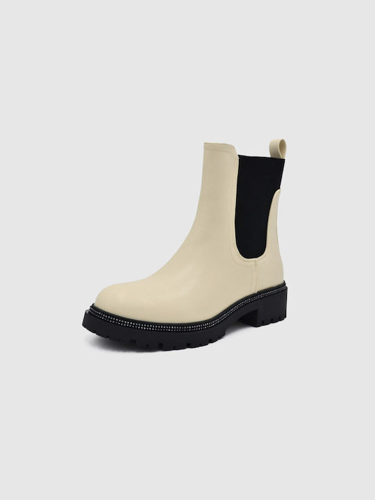 Joya Women's Chelsea Boots Beige