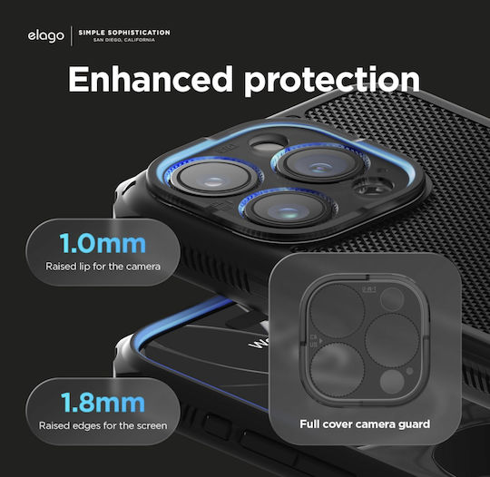 Elago Back Cover Plastic 1.8mm Black (iPhone 15 Pro Max)