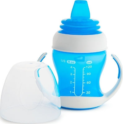 Munchkin Gentle Cup Educational Sippy Cup Silicone with Handles Blue for 4m+m+ 118ml