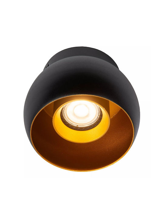 Lucide Lightning Metal Ceiling Light with Socket GU10 12.5pcs Black