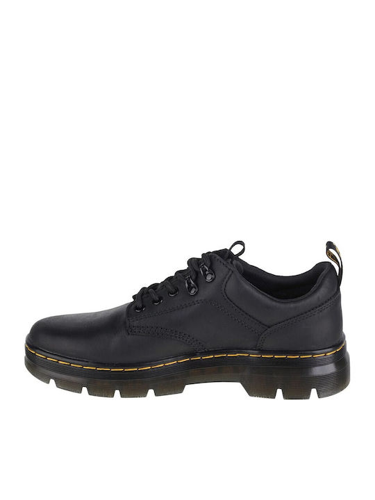 Reeder Utility Leder Herren Freizeitschuhe Schwarz