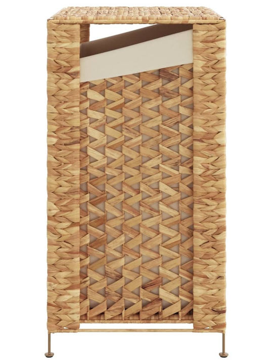 vidaXL Metallic Laundry Basket With Lid 44x34x64cm Brown