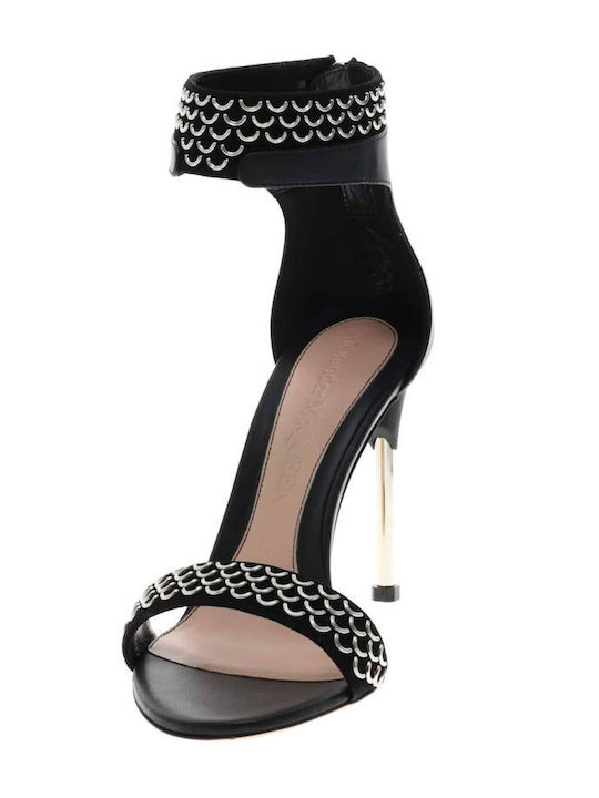 Leder Sandalen Schwarz