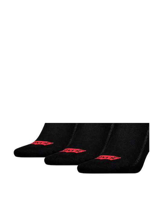 Levi's Cut Batwing Logo Κάλτσες Μαύρες 3Pack