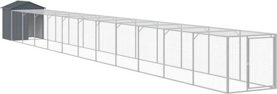 vidaXL 3189073 Galvanized Steel Cage for Birds 117x123x123cm