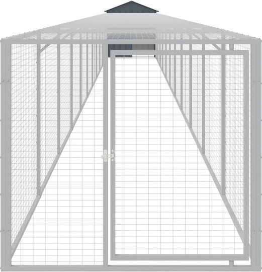 vidaXL 3189073 Galvanized Steel Cage for Birds 117x123x123cm