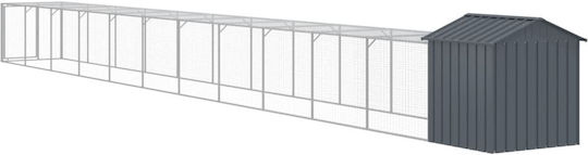 vidaXL 3189073 Galvanized Steel Cage for Birds 117x123x123cm