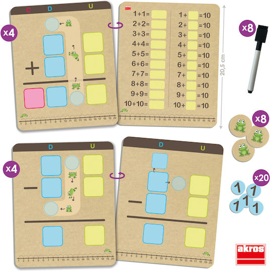 Akros Πρόσθεση & Αφαίρεση STEM Educational Game Knowledge for 6-10 Years Old