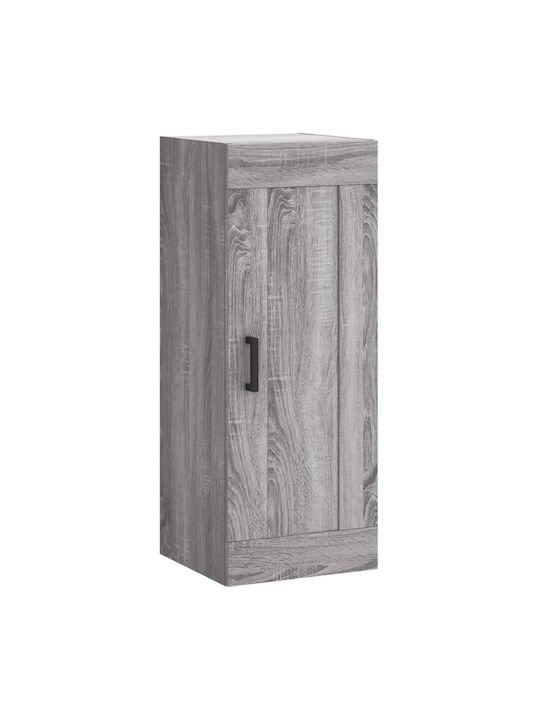 Dulapuri De Prezentare Pentru Sufragerie De Pardoseală Din Placă Din Lemn Agregat Gri 34x180cm