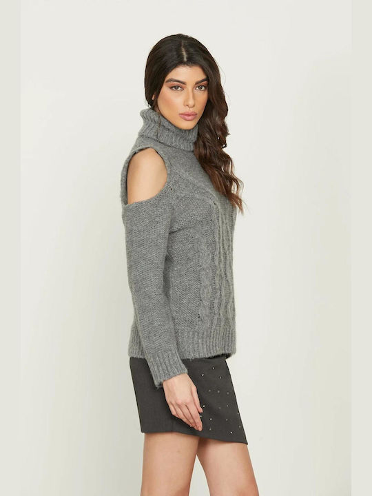 Relish Women's Long Sleeve Sweater Gray