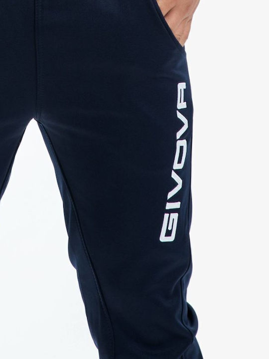 Tuta One Football Tracksuit Glossy with Elastic Navy Blue