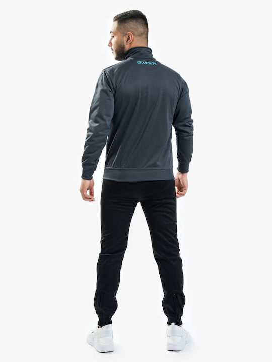 Tuta One Football Tracksuit Glossy with Elastic Gray