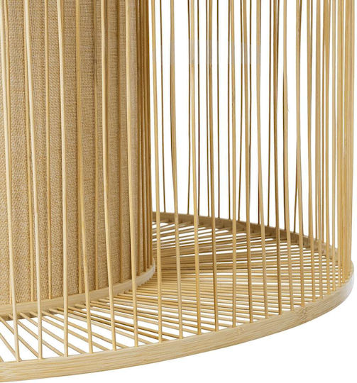 GloboStar Hibiscus Hanging Ceiling Light Beige Boho Grid with E27 Socket 80x38x38cm