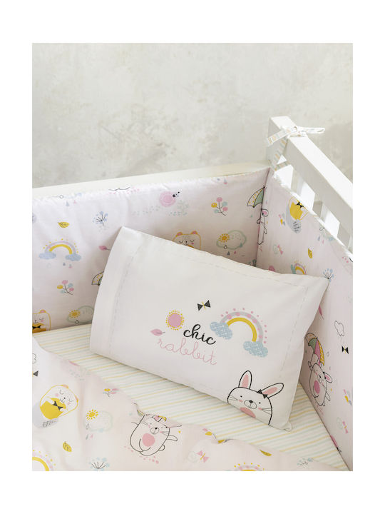 Nima Baby Sheets Set Cradle Cotton Pink 70x110cm 32980