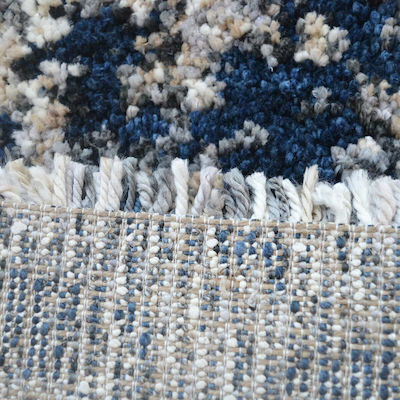 Saray Home Moroccan Thom Abstract Rug Rectangular Shaggy Blue