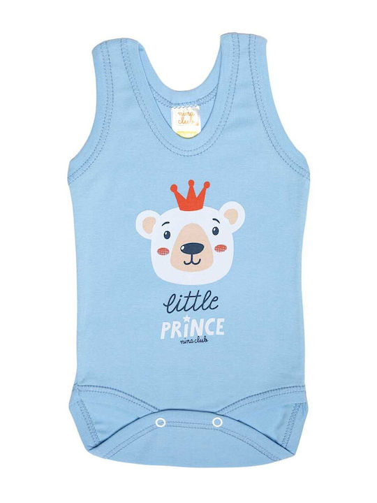 Nina Club 28 Baby Bodysuit Set Sleeveless Light Blue