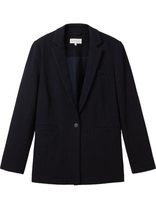 Tom Tailor Women's Blazer Navy Blue