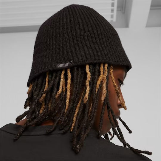 Beanie Unisex Beanie Gestrickt in Schwarz Farbe