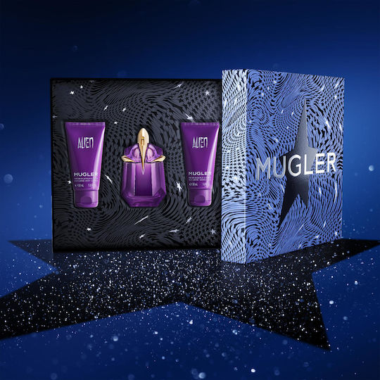 Mugler Alien Damen Set mit Eau de Parfum und Duschgel