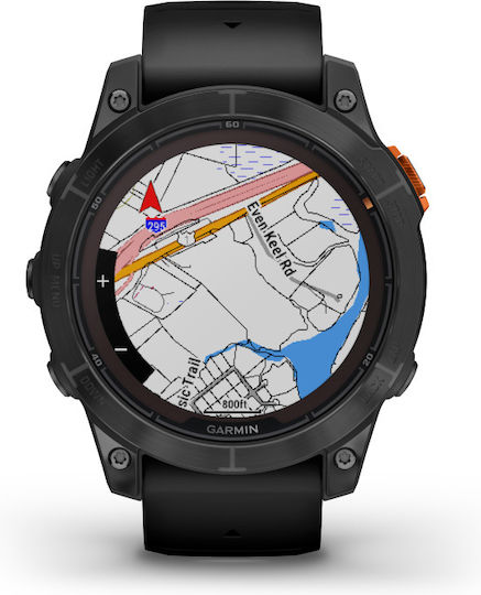 Garmin fenix 7 Pro Solar 47mm Waterproof Smartwatch with Heart Rate Monitor (Slate Gray with Black)