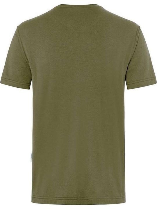 Karlowsky Ανδρικό Διαφημιστικό T-shirt Κοντομάνικο σε Χακί Χρώμα