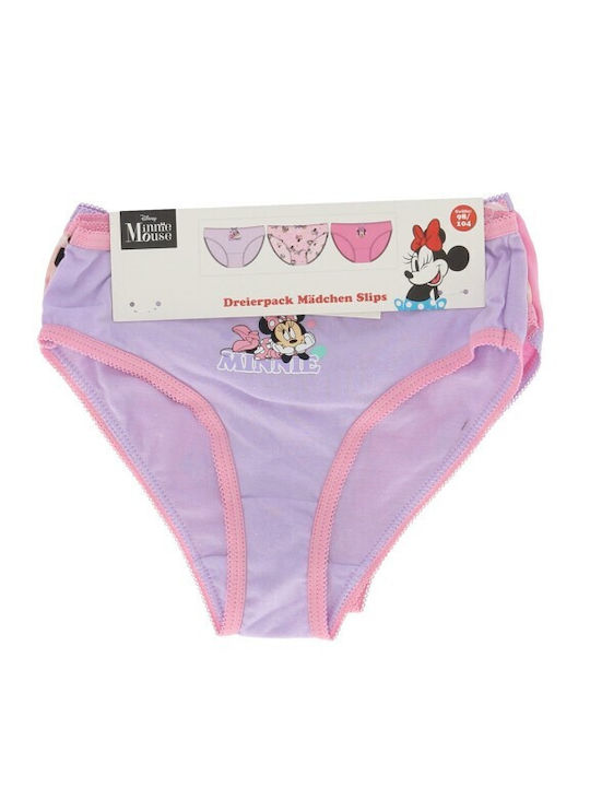 Disney Set of Kids' Briefs Pink 3pcs