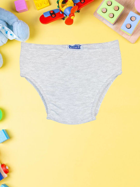 Poopes Kids' Diaper Underwear Gray