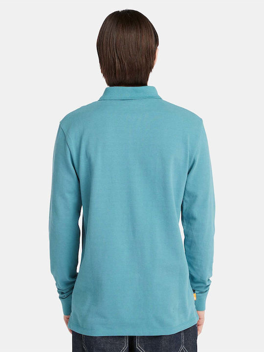 Men's Polo Short Sleeve T-shirt Petrol Blue