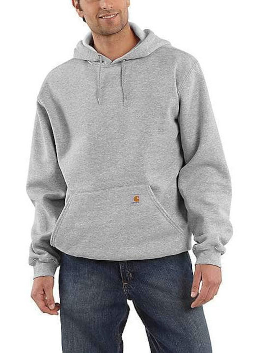 Carhartt Men's Sweatshirt with Hood and Pockets Gray