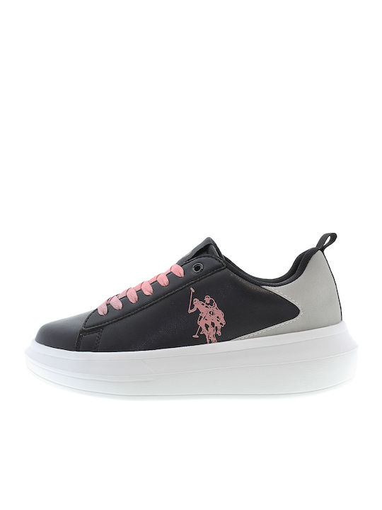 U.S. Polo Assn. Assn Γυναικεία Sneakers Μαύρα