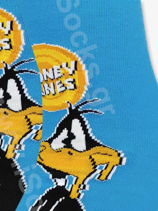 Looney Tunes Gemusterte Socken Hellblau 1Pack
