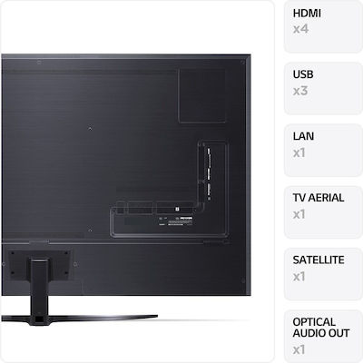 LG Smart Τηλεόραση 75" 4K UHD QNED 75QNED916QE HDR (2023)