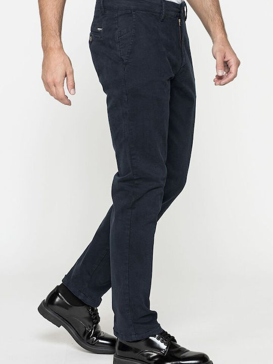 Carrera Jeans Pantaloni pentru bărbați Chino Elastice cu Croială Normală Albastru marin