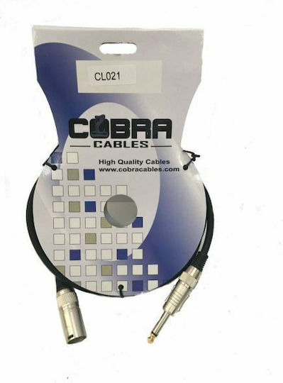 Cobra Cable XLR male - Μαύρο 3m (CL021-03)