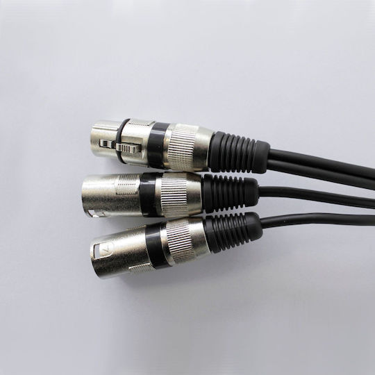 Cobra Cable XLR male / XLR female - XLR female Μαύρο 1.5m (CL160-015)
