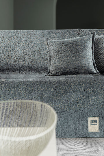 Guy Laroche Sofa Throws 2 Seater 2 Sides Matis 180x250cm Anthracite