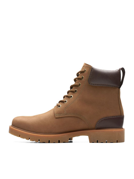 Rossdale Hi GTX Δερμάτινα Μπεζ Ανδρικά Μποτάκια Αδιάβροχα