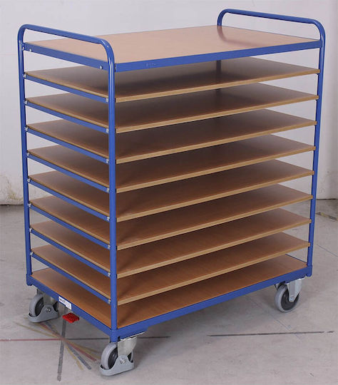 Variofit Transport-Wagen for Load Weight up to 250kg in Blau Color
