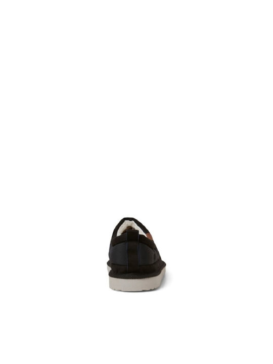 Heel Enclosed Men's Slipper Black