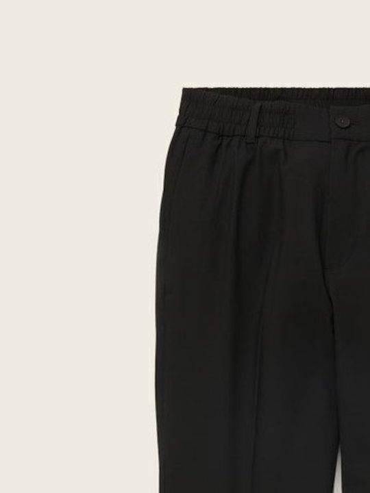Trousers Chino Elastic in Relaxed Fit Black